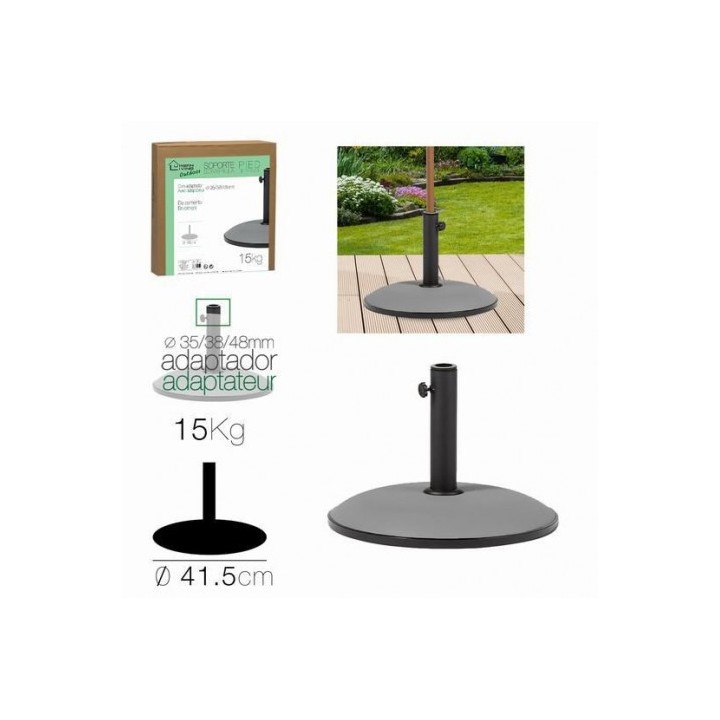 SOPORTE PARA SOMBRILLA CEMENTO GRIS 41CM