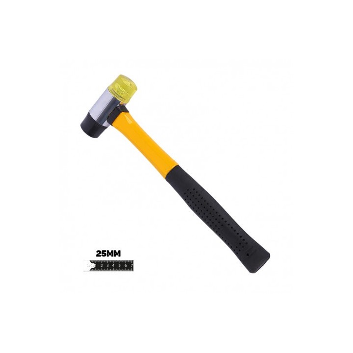 MARTILLO NYLON-POLIURETANO MANGO FIBRA 25MM BLIM