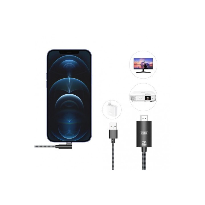 CABLE LIGHTNING A HDMI 1080P HD GB008 XO
