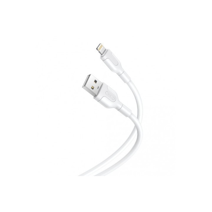 CABLE NB212 SILICONA USB - LIIGHTNING | 2.1A | 1 MTR | BLANCO XO