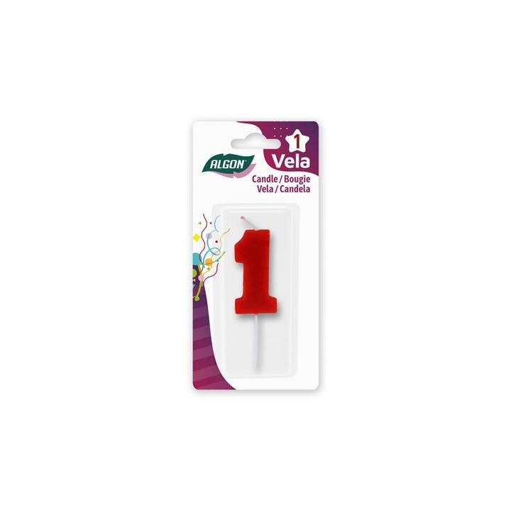 VELA ROJA NUMERO 1 ALGON