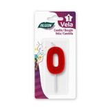 VELA ROJA NUMERO 0 ALGON