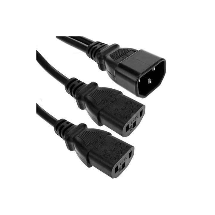 CABLE ALIMENTACION EN Y 0.75MM2 COBRE 30CM CROMAD