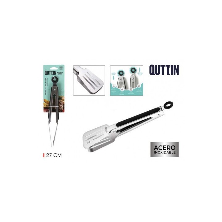 PINZAS DE COCINA 27CM ACERO INOX QUTTIN
