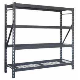 ESTANTERIA METÁLICA INDUSTRIAL NEGRA 4 BALDAS 195X183X61CM BLIM