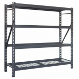 ESTANTERIA METÁLICA INDUSTRIAL NEGRA 4 BALDAS 195X183X61CM BLIM