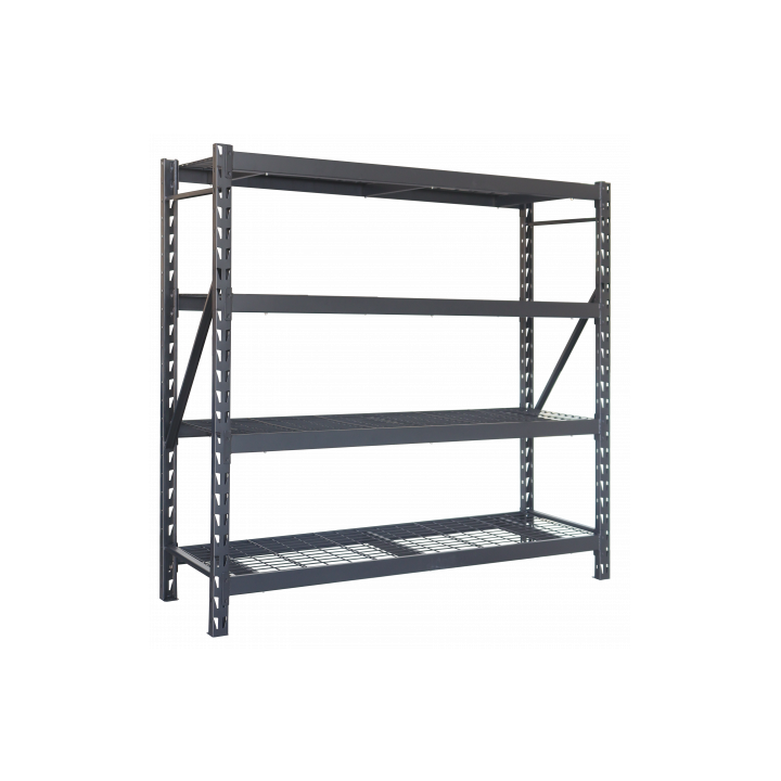 ESTANTERIA METÁLICA INDUSTRIAL NEGRA 4 BALDAS 195X183X61CM BLIM