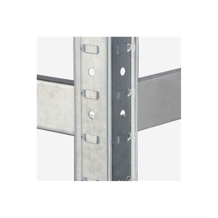 ESTANTERIA METÁLICA ESQUINERA GALVANIZADA 5 BALDAS 180X90X40X90CM BLIM