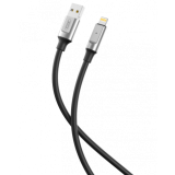 CABLE NB251 CARGA RAPIDA USB - LIGHTNING | 6A | 1 METRO | NEGRO XO