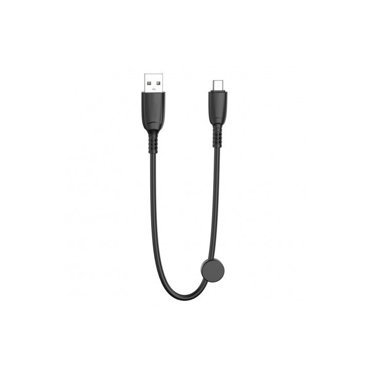 CABLE NB247 CARGA RAPIDA USB - MICRO USB | 6A | 25CM CON CLIP | NEGRO XO