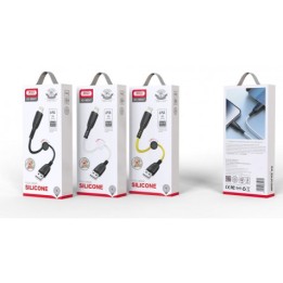 CABLE NB247 CARGA RAPIDA USB - MICRO USB | 6A | 25CM CON CLIP | NEGRO XO
