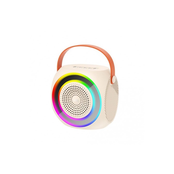 ALTAVOZ BLUETOOTH F42 + MICRÓFONO + EFECTOS LED BLANCO XO