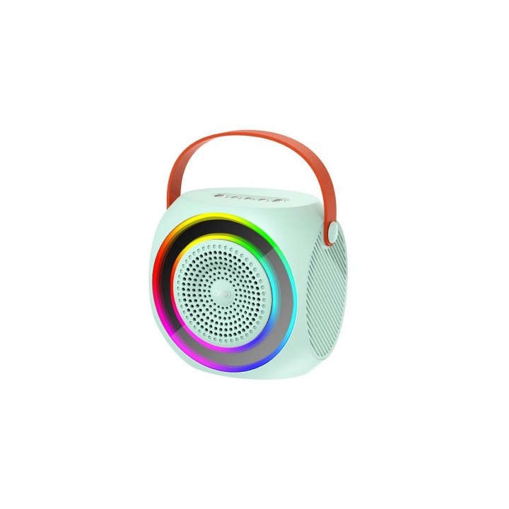 ALTAVOZ BLUETOOTH F42 + MICRÓFONO + EFECTOS LED AZUL XO