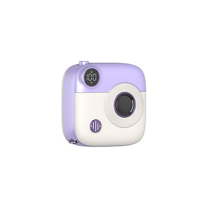 POWERBANK MAGNÉTICA MINI PR223 10000MAH | TIPO C | VIOLETA/BLANCA XO