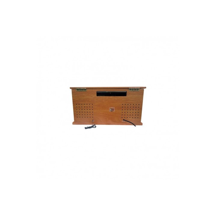 TOCADISCOS DE MADERA RETRO | CD | FM | BT | CASSETTE | PXRC52CDWD SUNSTECH