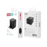 ADAPTADOR UNIVERSAL DE VIAJE 2XUSB 2.1A XO