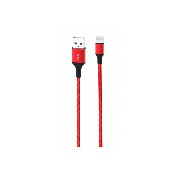 CABLE NB143 CORDON USB - LIGHTNING | 2.4A | 2 MTR | ROJO XO