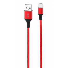 CABLE NB143 CORDON USB - MICRO USB | 2.4A | 1 MTR | ROJO XO
