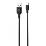 CABLE NB143 CORDON USB - TIPO C | 2.4A | 1 MTR | NEGRO XO