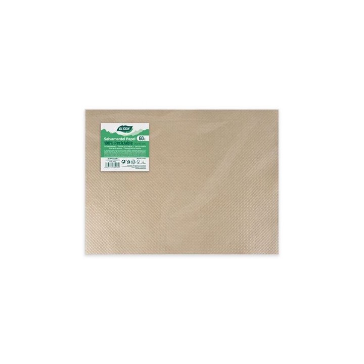 PACK 60 SALVAMANTELES KRAFT 30X40 ALGON