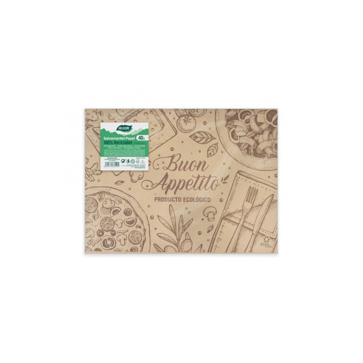 PACK 40 SALVAMANTELES BUON APPETITO 30X40 ALGON
