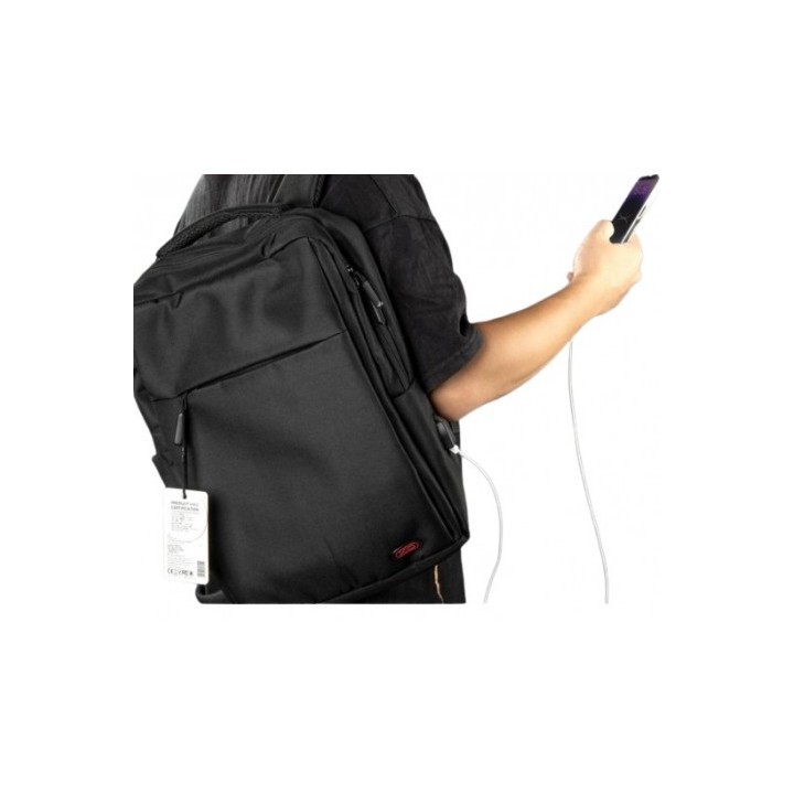 MOCHILA SPORT PARA PORTÁTILES HASTA 15.6" CB02BK NEGRA XO