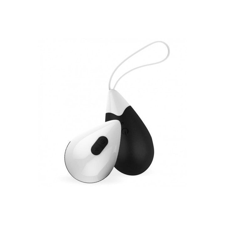 HUEVO VIBRADORCON SILICONA A CONTROL REMOTO NEGRO DROPS