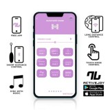 HUEVO MASTURBADOR VIBRADOR FEMENINO CON APP AZUL/VIOLETA INTOYOU