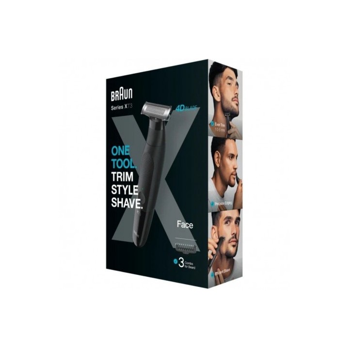 RECORTADORA SERIE X XT3100 CON BATERIA 3 ACCESORIOS BRAUN
