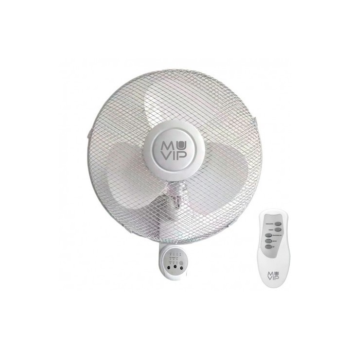 VENTILADOR DE PARED 45W 3 VELOCIDADES CON MANDO A DISTANCIA MUVIP