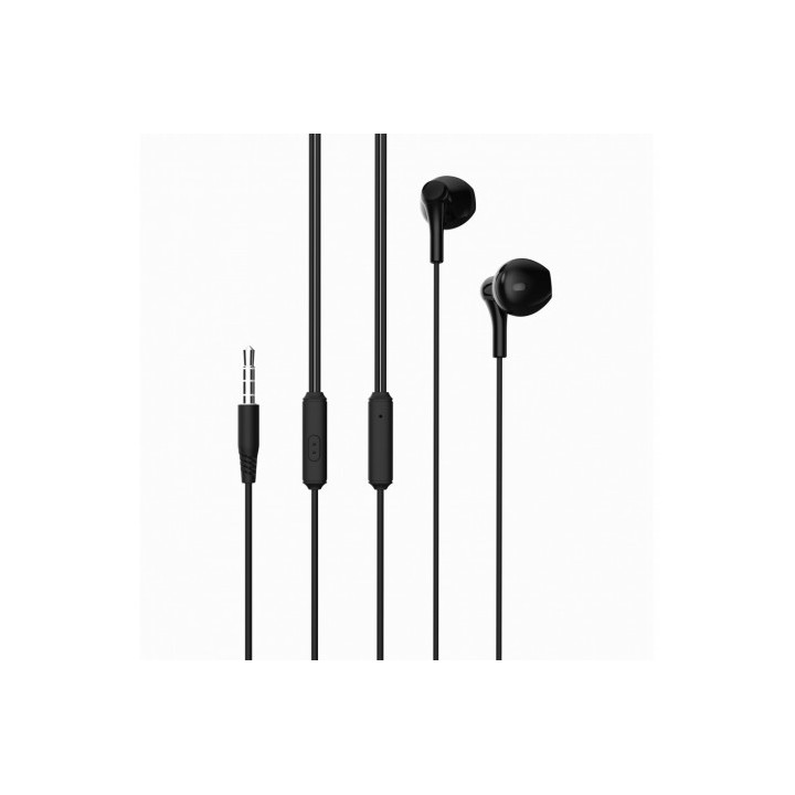 AURICULAR + MICROFONO EP39 MUSIC NEGRO