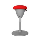 TABURETE MULTIUSOS BALANCIN DESIGN ROJO CROMAD