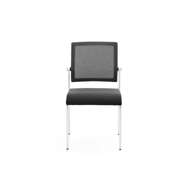 LOTE 4 SILLAS CONFIDENTE DESIGN APILABLES ESTRUCTURA METÁLICA CROMAD