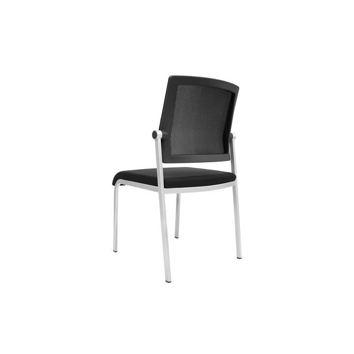 LOTE 4 SILLAS CONFIDENTE DESIGN APILABLES ESTRUCTURA METÁLICA CROMAD