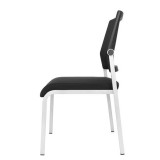 LOTE 4 SILLAS CONFIDENTE DESIGN APILABLES ESTRUCTURA METÁLICA CROMAD