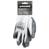 GUANTES DE PROTECCION POLIESTER + NITRILO XL MADER