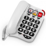 TELEFONO FIJO TECLAS XXL 3295B BLANCO SPC