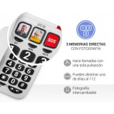 TELEFONO FIJO TECLAS XXL 3295B BLANCO SPC