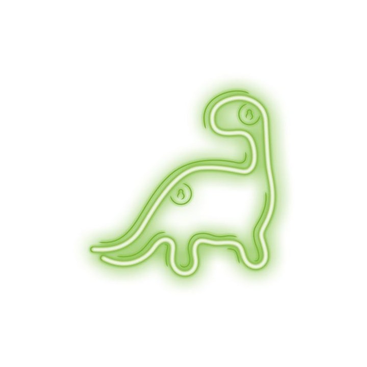 LAMPARA DECORATIVA NEON LED DINOSAURIO FOREVER