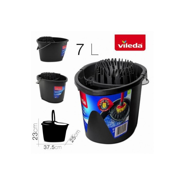 CUBO OVALADO 7 LITROS CON ESCURRIDOR WRING & GO VILEDA