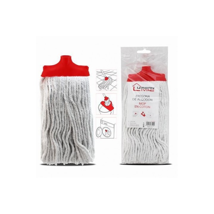 FREGONA DE ALGODON 250 GRAMOS EN ROJO
