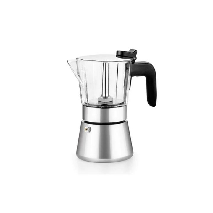 CAFETERA ITALIANA ACERO INOXIDABLE 10 TAZAS FLAVOUR BRA