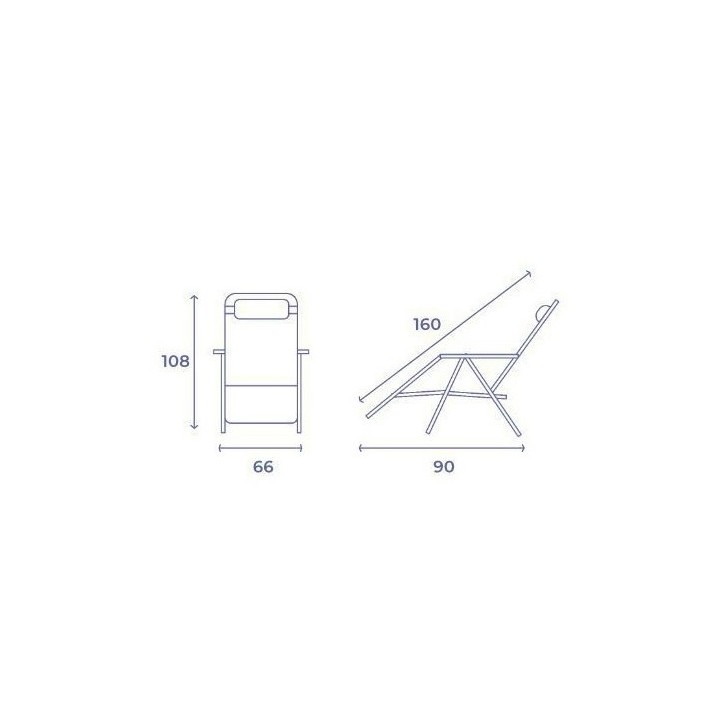 TUMBONA PLEGABLE BEIGE DE ACERO CON COJIN CERVICAL