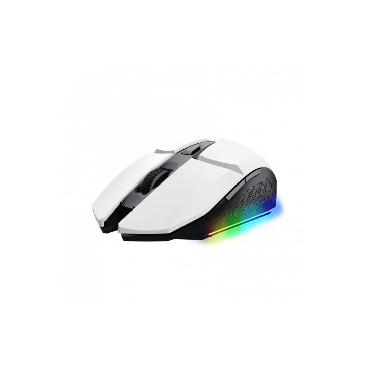 RATON GAMING INALAMBRICO RECARGABLE RGB BLANCO TRUST