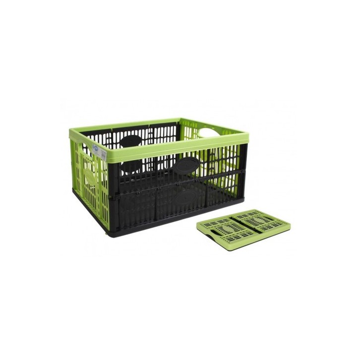 CAJA PLEGABLE 32 LITROS VERDE Y NEGRA