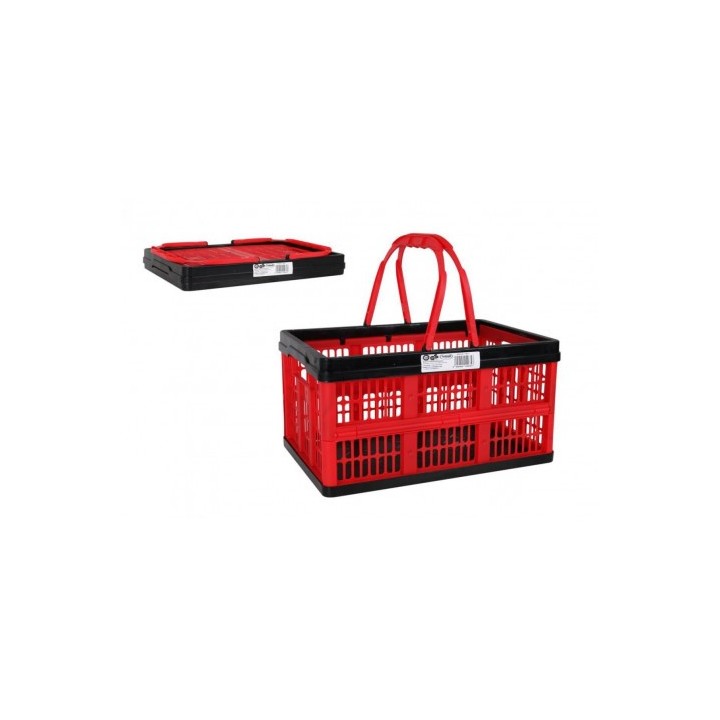 CAJA PLEGABLE 16 LITROS CON ASAS ROJA Y NEGRA
