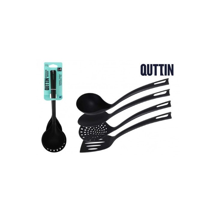 SET 4 UTENSILIOS DE COCINA PLASTICOS QUTTIN