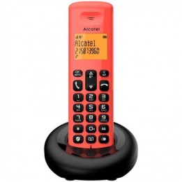 TELEFONO INALAMBRICO E160 ROJO ALCATEL