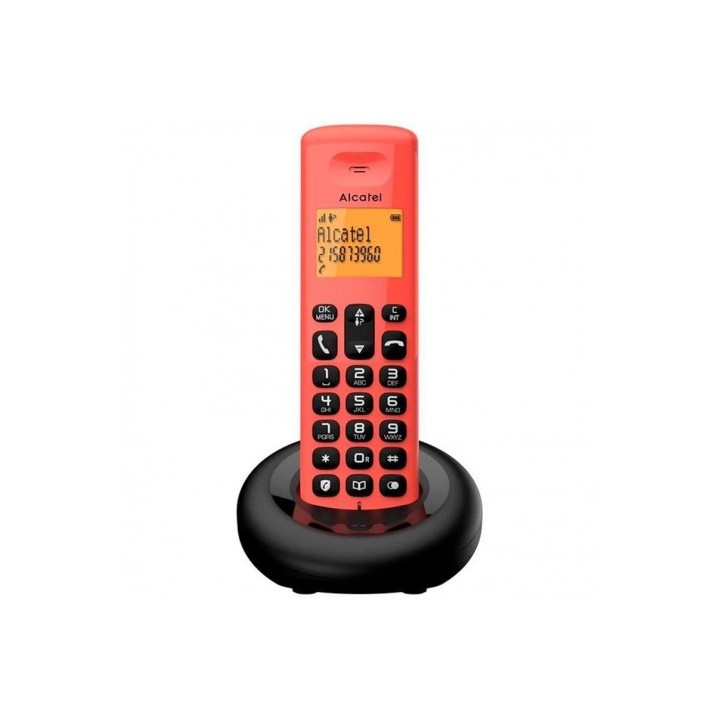 TELEFONO INALAMBRICO E160 ROJO ALCATEL