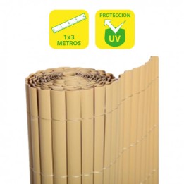 CAÑIZO PLÁSTICO DOBLE CARA 1X3 METROS MARRON CLARO SUNGARDEN